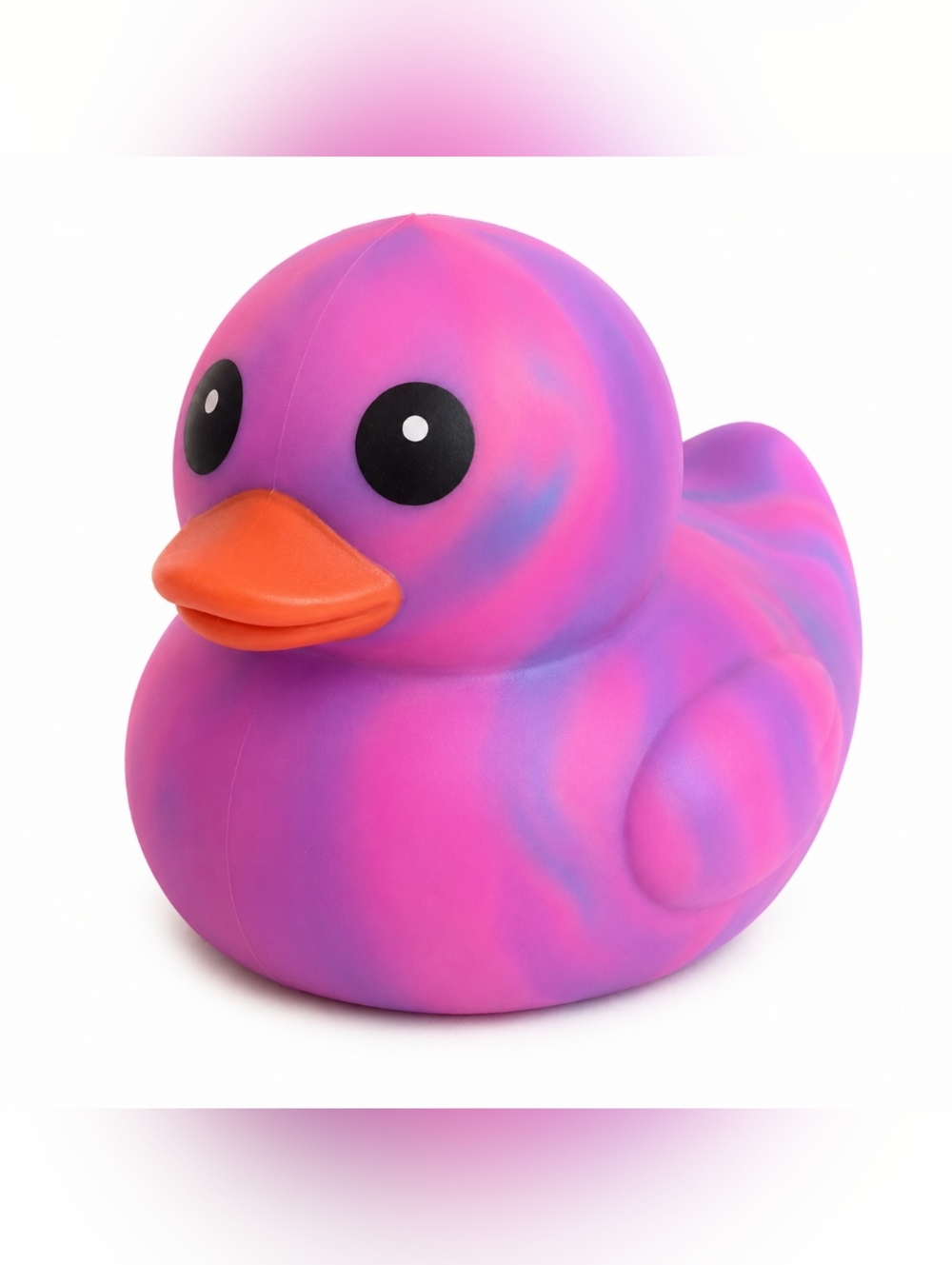 Squeeezy Jumbo Rainbow Tie Dye Squishy Duck 🐥 Viral Sensory Toy Pink Purple